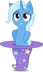 Size: 3016x5000 | Tagged: safe, artist:spier17, derpibooru import, trixie, pony, unicorn, belly button, clothes, female, hat, mare, simple background, solo, transparent background, trixie's hat, vector