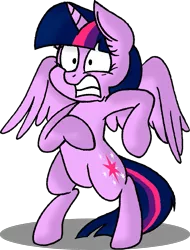 Size: 939x1236 | Tagged: safe, artist:strangiesleepy, derpibooru import, twilight sparkle, twilight sparkle (alicorn), alicorn, pony, female, mare, scared, solo