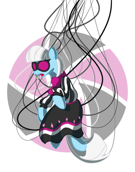 Size: 1000x1272 | Tagged: artist:amazingbutterfingers, crossover, derpibooru import, glados, photo finish, portal (valve), safe, solo