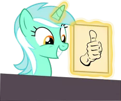 Size: 1024x854 | Tagged: derpibooru import, exploitable meme, hand, lyra heartstrings, lyra's score, meme, safe, solo, that pony sure does love hands, thumbs up