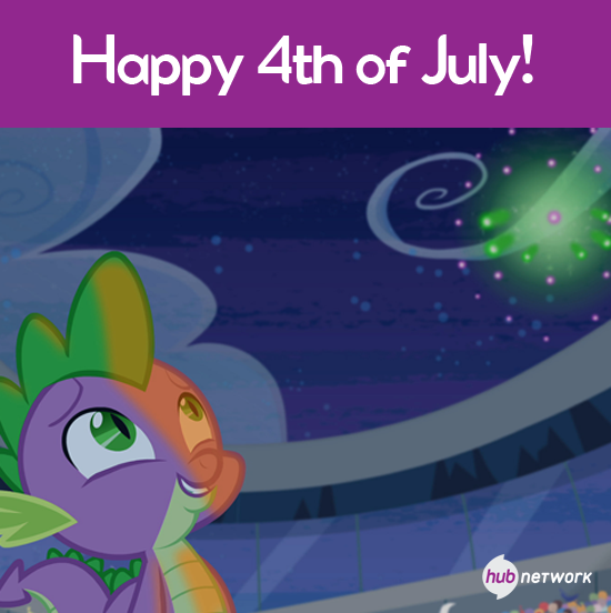 Size: 550x552 | Tagged: 4th of july, derpibooru import, equestria games, equestria games (episode), fireworks, holiday, hub logo, hub network, official, safe, solo, spike