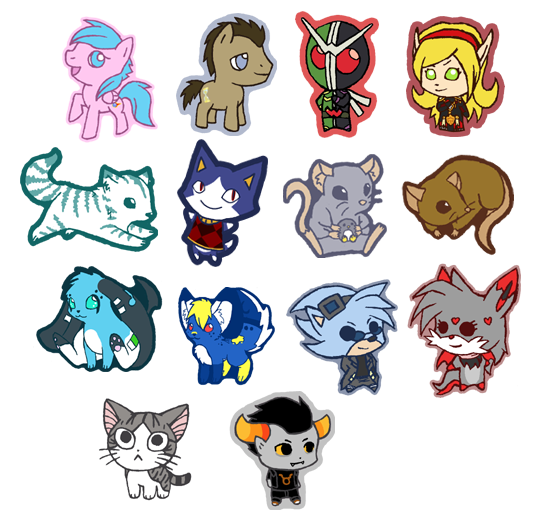 Size: 546x525 | Tagged: animal crossing, artist:hazuza, chi, chi's sweet home, derpibooru import, doctor whooves, firefly, homestuck, kamen rider, kamen rider w, rover, safe, tavros nitram, time turner