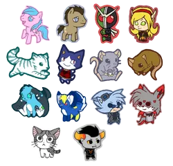 Size: 546x525 | Tagged: animal crossing, artist:hazuza, chi, chi's sweet home, derpibooru import, doctor whooves, firefly, homestuck, kamen rider, kamen rider w, rover, safe, tavros nitram, time turner