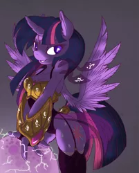 Size: 2000x2485 | Tagged: alicorn, anthro, artist:dfectivedvice, colored, derpibooru import, safe, solo, twilight sparkle, twilight sparkle (alicorn)