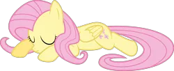 Size: 8400x3440 | Tagged: absurd resolution, artist:byteslice, bats!, derpibooru import, fluttershy, safe, simple background, sleeping, solo, transparent background, vector