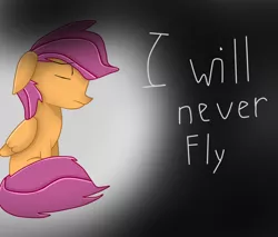 Size: 815x693 | Tagged: artist:manikalu, derpibooru import, safe, scootaloo, scootaloo can't fly, solo