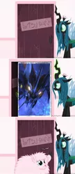 Size: 649x1497 | Tagged: beast hunters, derpibooru import, fluffle puff's closet, oc, oc:fluffle puff, predaking, queen chrysalis, safe, transformers, transformers prime