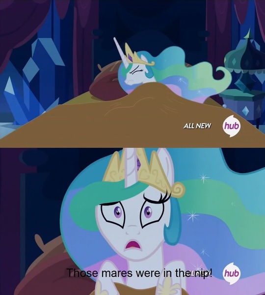 Size: 853x948 | Tagged: celestia's nightmare, derpibooru import, exploitable meme, father ted, hub logo, meme, princess celestia, suggestive