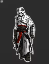 Size: 786x1016 | Tagged: altair ibn la-ahad, anthro, artist:lucandreus, assassin's creed, crossover, derpibooru import, safe, solo