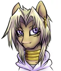 Size: 340x396 | Tagged: safe, artist:deyogee, derpibooru import, ponified, pony, marik ishtar, solo, yu-gi-oh!