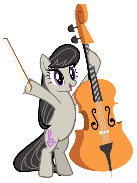 Size: 3744x4973 | Tagged: artist:cultleaderfluttershy, bipedal, bow (instrument), cello, cello bow, derpibooru import, musical instrument, octavia melody, safe, simple background, solo, transparent background, vector, waving