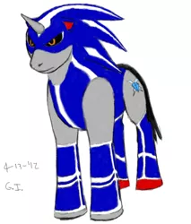 Size: 850x1000 | Tagged: safe, artist:guardianillusion, derpibooru import, ponified, pony, image, jpeg, metal sonic, neo metal sonic, solo, sonic the hedgehog, sonic the hedgehog (series)