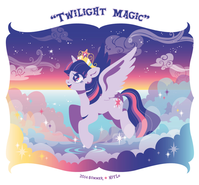 Size: 919x852 | Tagged: safe, artist:nitlo, derpibooru import, twilight sparkle, twilight sparkle (alicorn), alicorn, pony, female, flying, mare, pixiv, solo