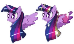 Size: 800x481 | Tagged: safe, artist:ii-art, derpibooru import, twilight sparkle, twilight sparkle (alicorn), alicorn, pony, rainbow power, rainbow power-ified, solo