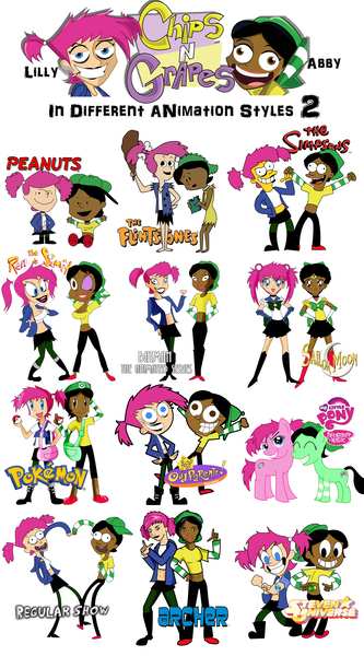 Size: 1944x3504 | Tagged: safe, artist:xeternalflamebryx, derpibooru import, ponified, pony, archer (show), batman, peanuts, pokémon, regular show, ren and stimpy, sailor moon, steven universe, style emulation, the fairly oddparents, the flintstones, the simpsons