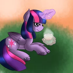 Size: 1200x1200 | Tagged: safe, artist:sunniedoodles, derpibooru import, twilight sparkle, twilight sparkle (alicorn), alicorn, pony, female, food, mare, solo, tea, unshorn fetlocks