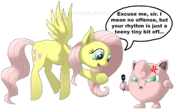 Size: 3508x2203 | Tagged: artist:crispokefan, crossover, derpibooru import, fluttershy, high res, jigglypuff, nintendo, pokémon, safe, simple background, transparent background, vector