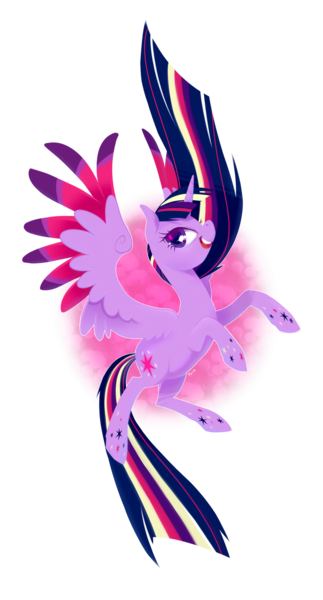 Size: 1035x1920 | Tagged: safe, artist:purmu, derpibooru import, twilight sparkle, twilight sparkle (alicorn), alicorn, pony, female, mare, rainbow power, solo