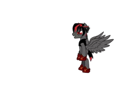 Size: 3600x2600 | Tagged: safe, derpibooru import, oc, oc:the shadow phoenix, unofficial characters only, pony, pony creator, bad cropping, bipedal, donut steel, solo, you've got to be kidding me