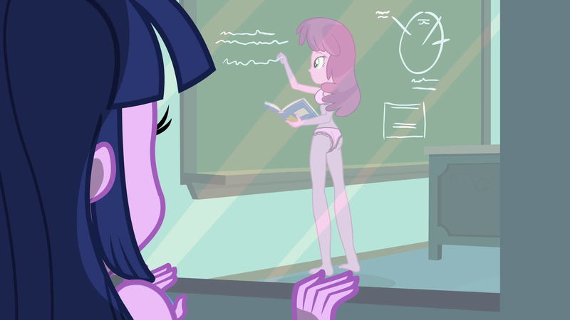 Size: 1920x1080 | Tagged: suggestive, artist:varemia, derpibooru import, edit, edited screencap, screencap, cheerilee, twilight sparkle, equestria girls, equestria girls (movie), bra, breasts, clothes, frilly underwear, panties, pink underwear, underwear, underwear edit