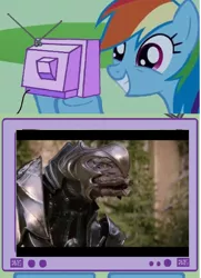 Size: 731x1010 | Tagged: arbiter, derpibooru import, exploitable meme, halo (series), meme, obligatory pony, rainbow dash, safe, tv meme, xbox, xbox one