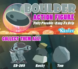 Size: 900x800 | Tagged: artist:pixelkitties, boulder (pet), crossover, derpibooru import, ed-209, kenner, parody, robocop, rocky, safe, tom