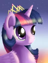 Size: 1280x1656 | Tagged: safe, artist:niegelvonwolf, derpibooru import, twilight sparkle, twilight sparkle (alicorn), alicorn, pony, female, mare, new crown, solo