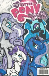 Size: 1024x1593 | Tagged: artist:ponygoddess, cover art, derpibooru import, duality, i can't believe it's not idw, nightmare grayity, nightmare moon, nightmare rarity, princess luna, rarity, safe