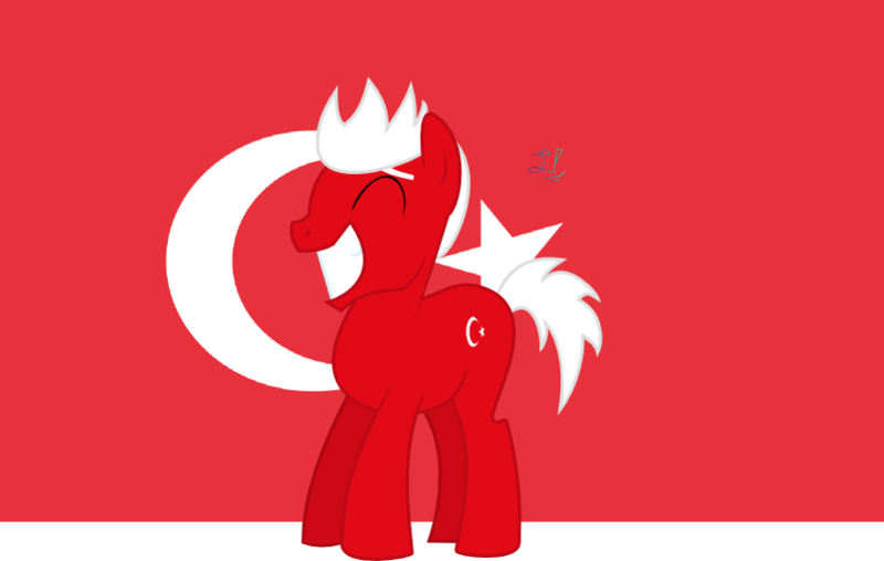 Size: 801x509 | Tagged: safe, artist:fonypony, derpibooru import, oc, ponified, pony, grin, image, male, nation ponies, png, smiling, solo, turkey (country), turkish