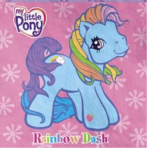 Size: 300x301 | Tagged: derpibooru import, g3, napkin, official, rainbow dash, rainbow dash (g3), safe