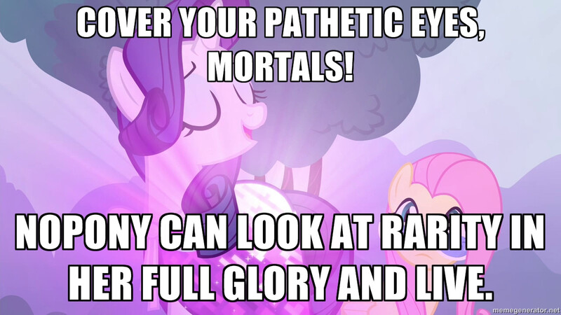 Size: 1280x720 | Tagged: caption, derpibooru import, edit, fluttershy, image macro, it ain't easy being breezies, lens flare, meme, rarity, safe, screencap, text