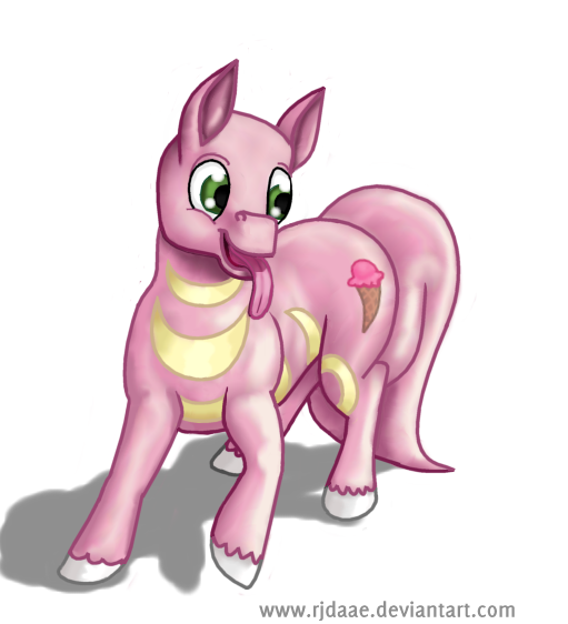 Size: 511x562 | Tagged: safe, artist:rjdaae, derpibooru import, ponified, lickitung, pony, pokémon, solo