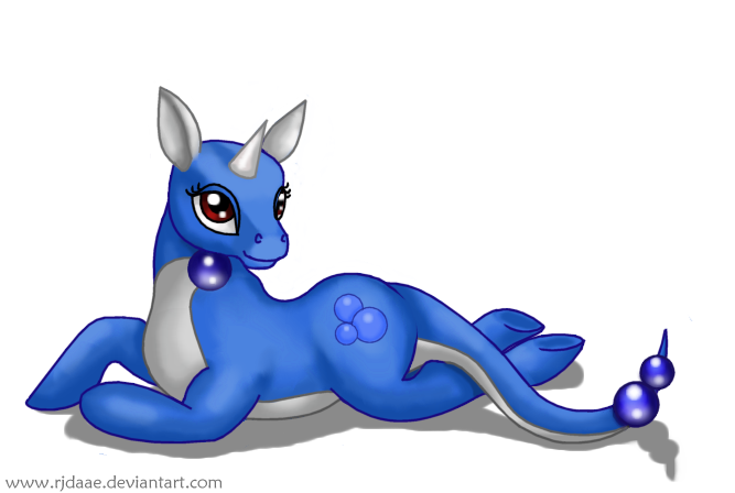 Size: 667x448 | Tagged: safe, artist:rjdaae, derpibooru import, ponified, dragonair, pony, pokémon, solo