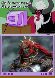 Size: 564x800 | Tagged: derpibooru import, exploitable meme, ganondorf, hyrule warriors, long hair, lord tirek, meme, obligatory centaur, obligatory pony, safe, the legend of zelda, tirek's favorite, tv meme