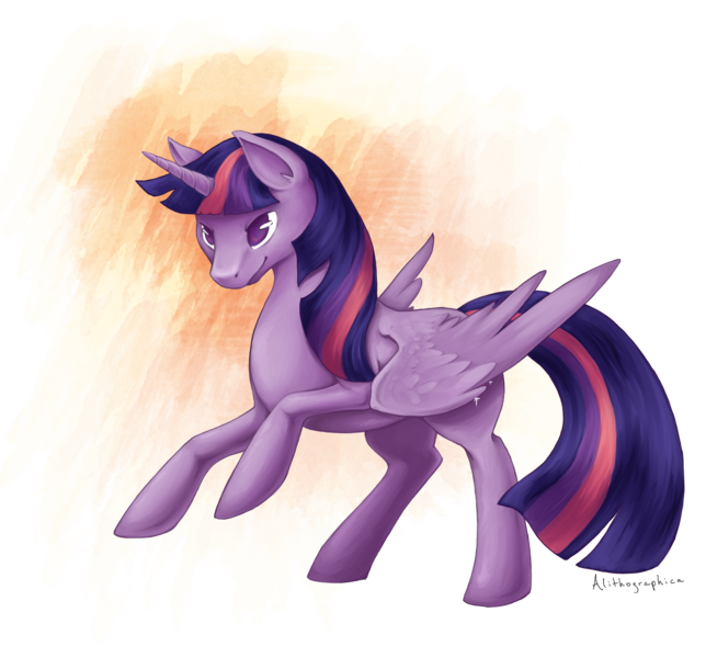 Size: 1620x1510 | Tagged: safe, artist:alithographica, derpibooru import, twilight sparkle, twilight sparkle (alicorn), alicorn, pony, female, mare, solo, spread wings, wings