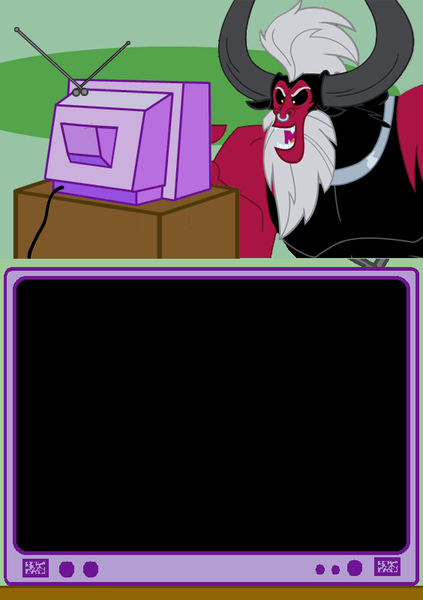 Size: 564x800 | Tagged: blank, derpibooru import, exploitable, exploitable meme, lord tirek, meme, obligatory centaur, obligatory pony, safe, template, tv meme, twilight's kingdom