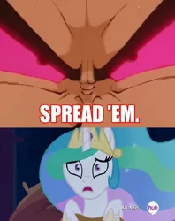 Size: 688x869 | Tagged: celestia's nightmare, crossover, derpibooru import, dragon ball z, dragonball z abridged, exploitable meme, fantasy, meme, princess celestia, quote, suggestive, vegeta