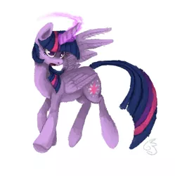 Size: 431x433 | Tagged: safe, artist:maneribbons, derpibooru import, twilight sparkle, twilight sparkle (alicorn), alicorn, pony, female, magic, mare, simple background, solo