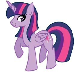 Size: 700x675 | Tagged: safe, artist:princess-madeleine, derpibooru import, twilight sparkle, twilight sparkle (alicorn), alicorn, pony, cute, cutie mark, smiling, solo