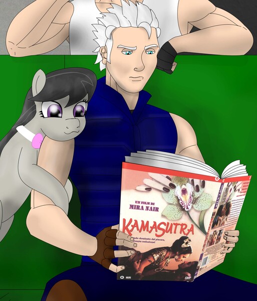 Size: 2217x2594 | Tagged: :3, derpibooru import, devil may cry, exploitable meme, kamasutra, meme, octavia melody, questionable, vergil, vergil's book