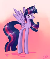 Size: 800x948 | Tagged: safe, artist:celinesparkle, derpibooru import, twilight sparkle, twilight sparkle (alicorn), alicorn, pony, long legs, solo