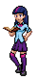 Size: 80x160 | Tagged: safe, artist:kirigakurenohaku, derpibooru import, twilight sparkle, equestria girls, crossover, human coloration, pixel art, pokémon, solo, sprite