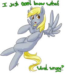 Size: 1200x1400 | Tagged: safe, artist:tiki-sama, derpibooru import, derpy hooves, pegasus, pony, belly button, female, flying, i just don't know what went wrong, mare, solo, spread wings, wings