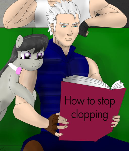 Size: 2217x2594 | Tagged: anti-clop, derpibooru import, devil may cry, exploitable meme, meme, octavia melody, safe, vergil, vergil's book