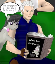 Size: 875x1024 | Tagged: debbie does dallas, derpibooru import, devil may cry, devil may cry 3, exploitable meme, grammar error, meme, obligatory pony, octavia melody, suggestive, vergil (devil may cry), vergil's book