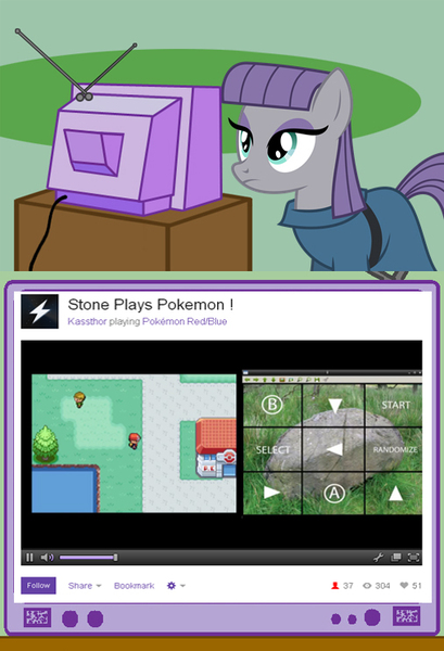 Size: 507x744 | Tagged: derpibooru import, exploitable meme, maud pie, meme, obligatory pony, pokémon, safe, tv meme, twitch plays pokémon