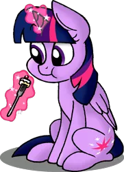 Size: 808x1116 | Tagged: safe, artist:strangiesleepy, derpibooru import, twilight sparkle, twilight sparkle (alicorn), alicorn, pony, female, fork, magic, mare, solo