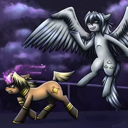 Size: 720x720 | Tagged: safe, artist:deyogee, derpibooru import, ponified, pony, marik ishtar, yami bakura, yu-gi-oh!