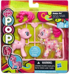 Size: 930x1000 | Tagged: derpibooru import, my little pony pop!, official, packaging, pinkie pie, safe, solo, sprue pony, sticker, toy