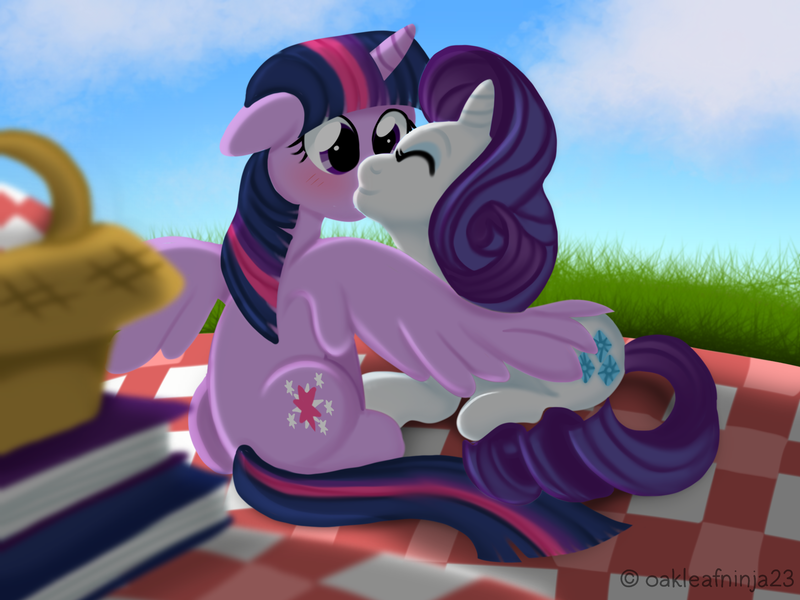 Size: 2048x1536 | Tagged: safe, artist:littleovertures, derpibooru import, rarity, twilight sparkle, twilight sparkle (alicorn), alicorn, pony, female, lesbian, mare, rarilight, shipping